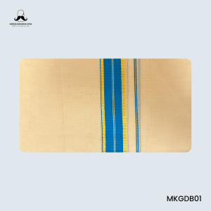 Double Mundu Blue Gold