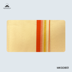 Double Mundu Orange Gold