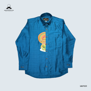 Printed Shirt Blue MKPSBLU02