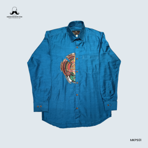 Printed Shirt Blue MKPSBLU03