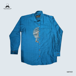 Printed Shirt Blue MKPSBLU01