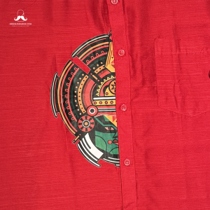 Shirt Mundu Combo Red MKMSCR01