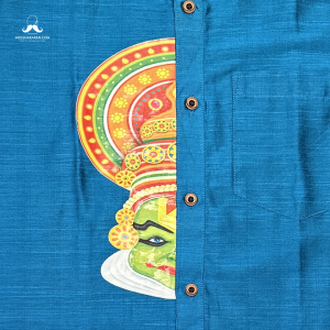 Printed Shirt Blue MKPSBLU02