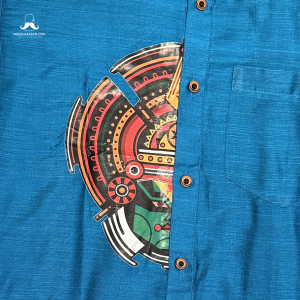 Printed Shirt Blue MKPSBLU03