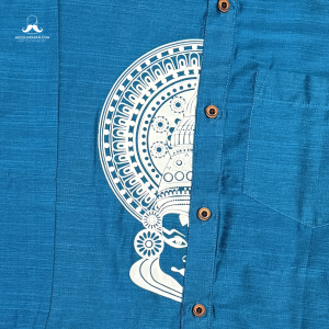 Printed Shirt Blue MKPSBLU05
