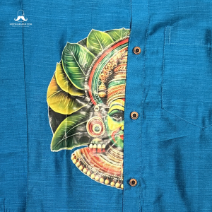 Printed Shirt Blue MKPSBLU06