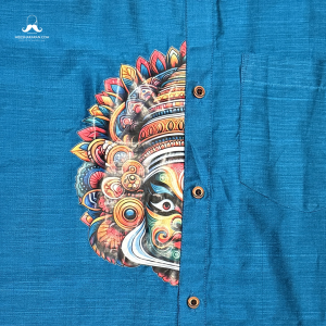 Printed Shirt Blue MKPSBLU09