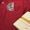 Shirt Mundu Combo Maroon MKMSCM04