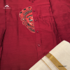 Shirt Mundu Combo Maroon MKMSCM07