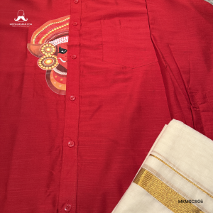 Shirt Mundu Combo Red MKMSCR06