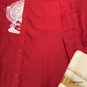 Shirt Mundu Combo Red MKMSCR09