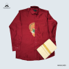Shirt Mundu Combo Maroon MKMSCM08