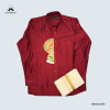 Shirt Mundu Combo Maroon MKMSCM09