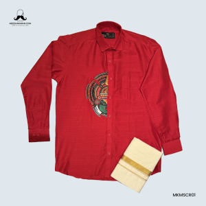 Shirt Mundu Combo Red MKMSCR01