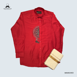 Shirt Mundu Combo Red MKMSCR03